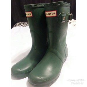 Green Hunter Rain Boots GUC